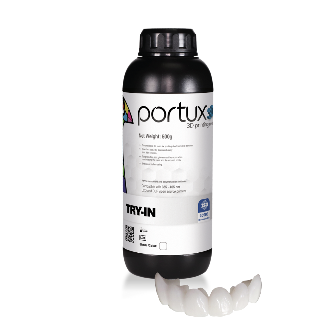Resine Portux 1kg - Try - In 3D – Vannini Dental Distribution
